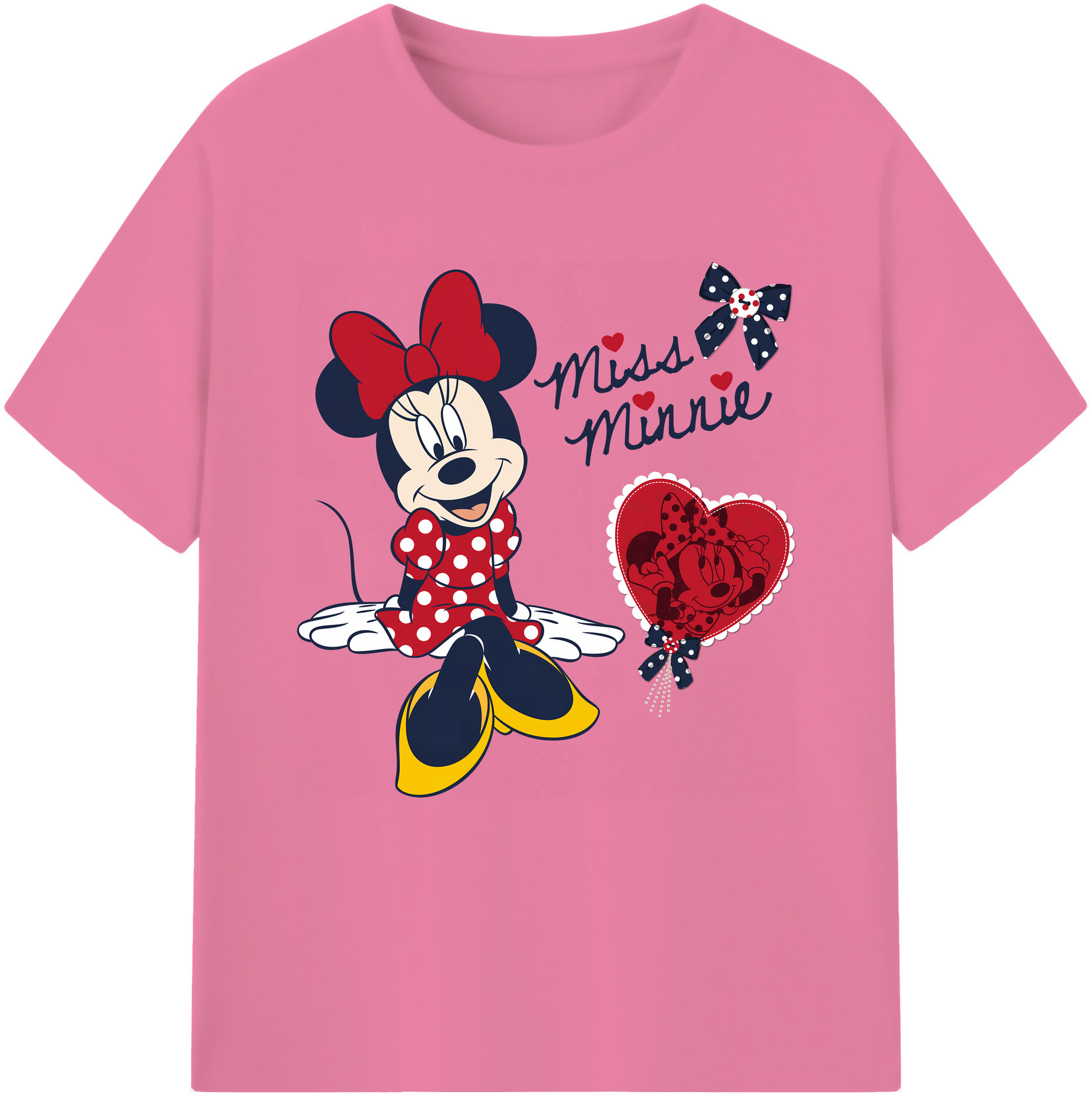 （画像用） ミッキーマウス Mickey Mouse 綿100％半袖Tシャツ（フロントプリント）